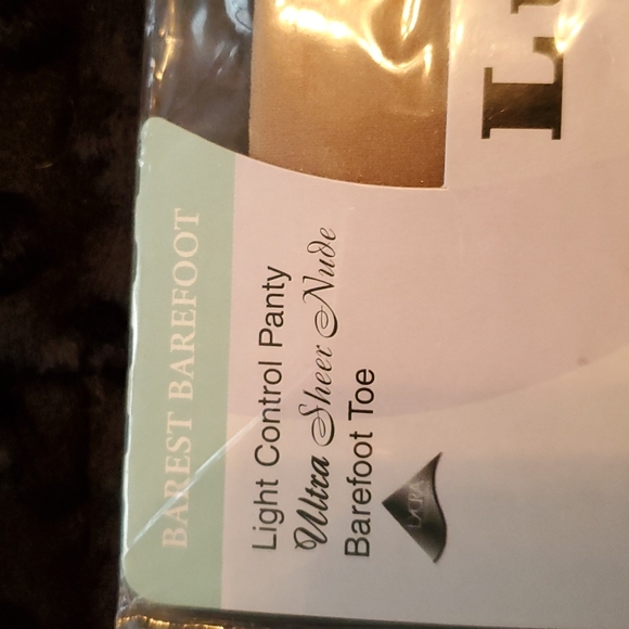 2-LUPO BRAZIL Light Control Panty hose barefoot Toe porcelain & Bare NWT L/T - Picture 4 of 10